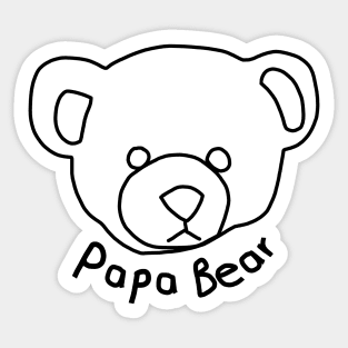 Fathers Day for Papa Bear Sticker